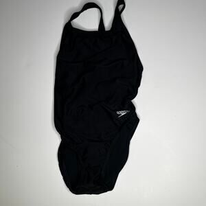 Speedo Pro LT Racerback Black Competition Swimsuit New 8